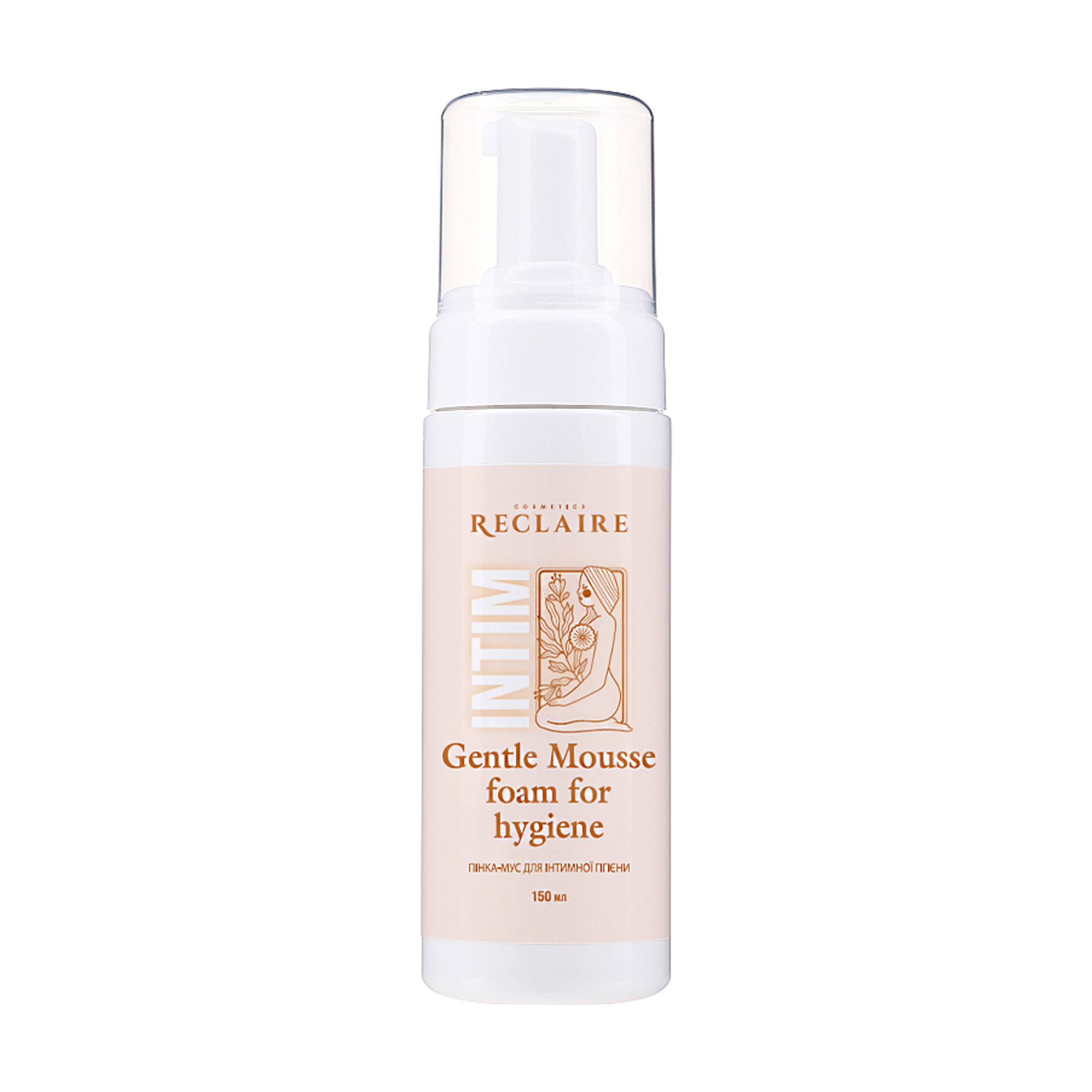 Пінка-мус для інтимної гігієни Reclaire Intim Gentle Mousse Foam For Hygiene, 150 мл